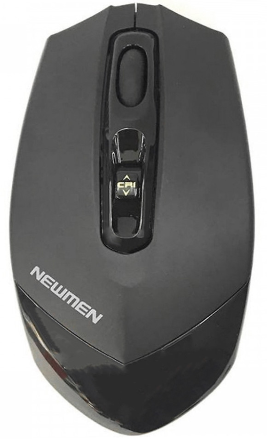 Chuột không dây Newmen F300 Wireless Black  có thiết kế góc cạnh